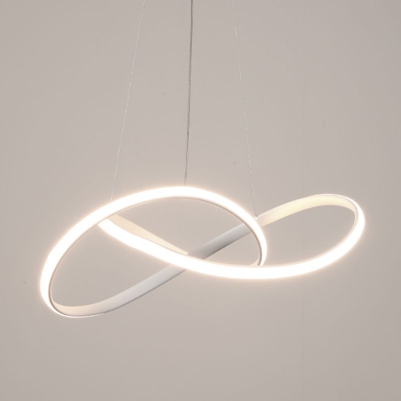 Contemporary Strip Shape Pendant Chandelier Metal 1-Light Pendant Lighting