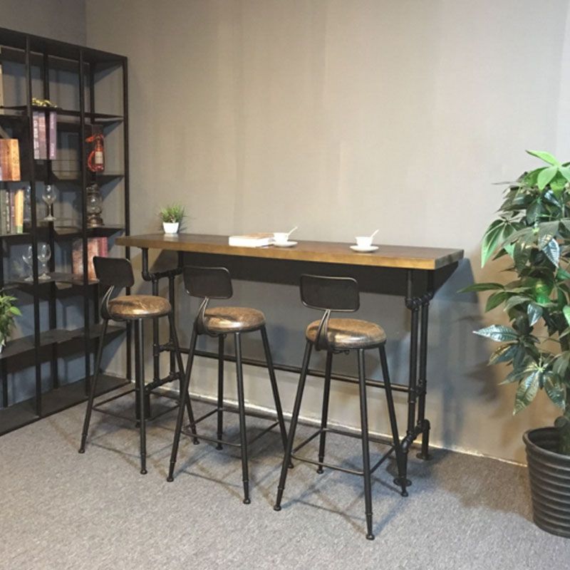 Industrial Bar Dining Table Cafe and Breakroom Bar Stool Table