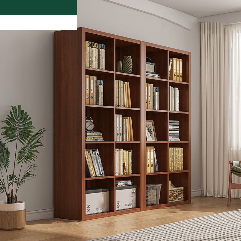 Closed Back Bookshelf Standard Engineered Wood Scandinavian Bookcase