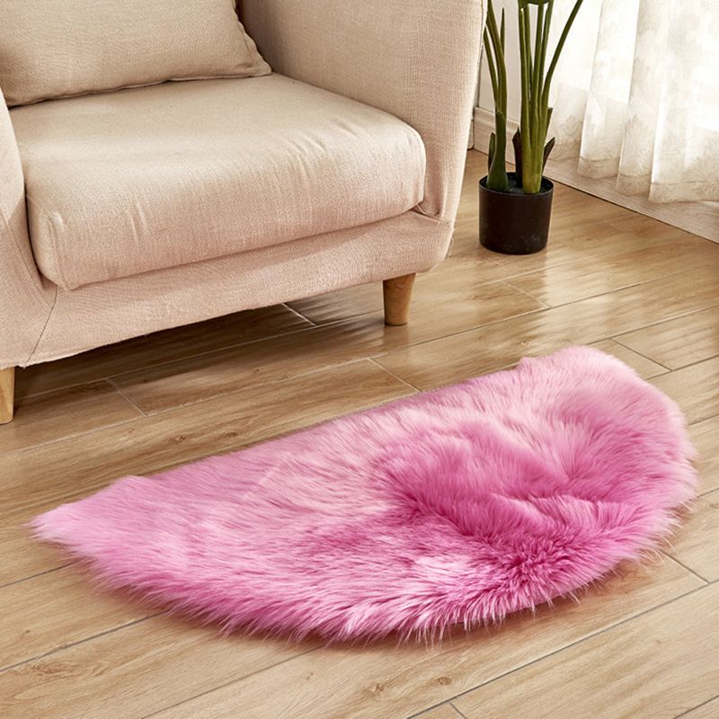 Multi-Color Novelty Rug Fuzzy Solid Color Indoor Rug Pet Friendly Washable Easy Care Area Carpet for Living Room