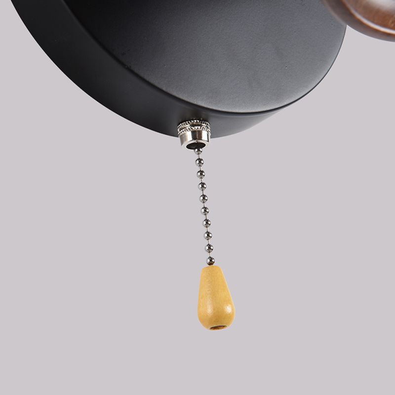 Modern Wood Reading Wall Mount Lamp Bedroom Wall Lighting Fixture with 1 Spotlight