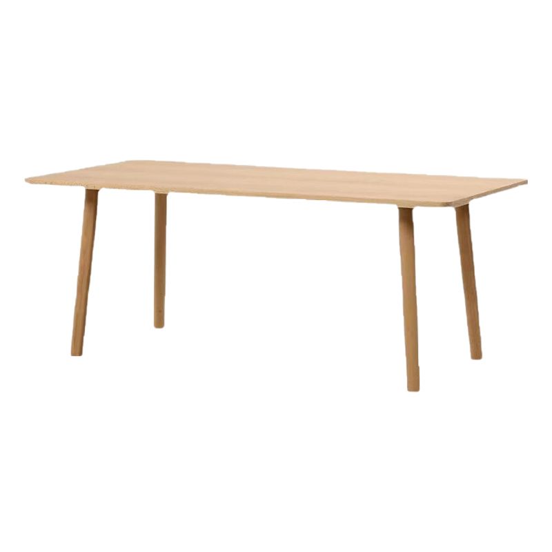 Rectangle 4 Legs Dining Table Modern Solid Wood Dining Room Table