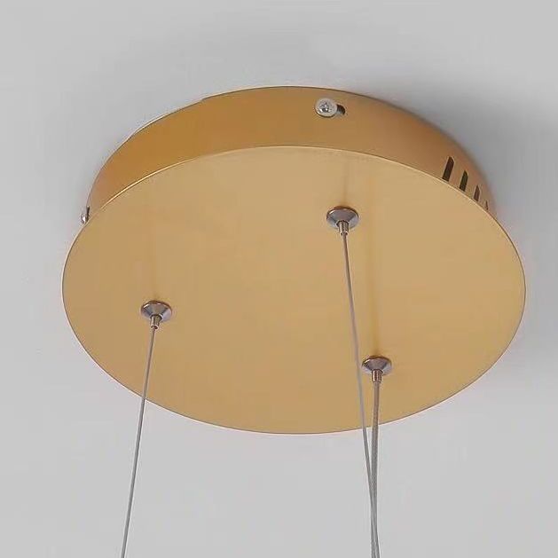 Ultra-modern Musical Note Hanging Chandelier Aluminum Suspension Lighting with Hanging Cord for Living Room