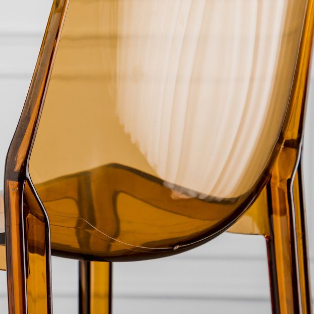 Living Room Acrylic Bar Stools Contemporary Low Back Counter Chair