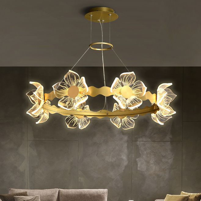 Eigentijds plafond hanglampje lichtglas hangend licht licht voor woonkamer