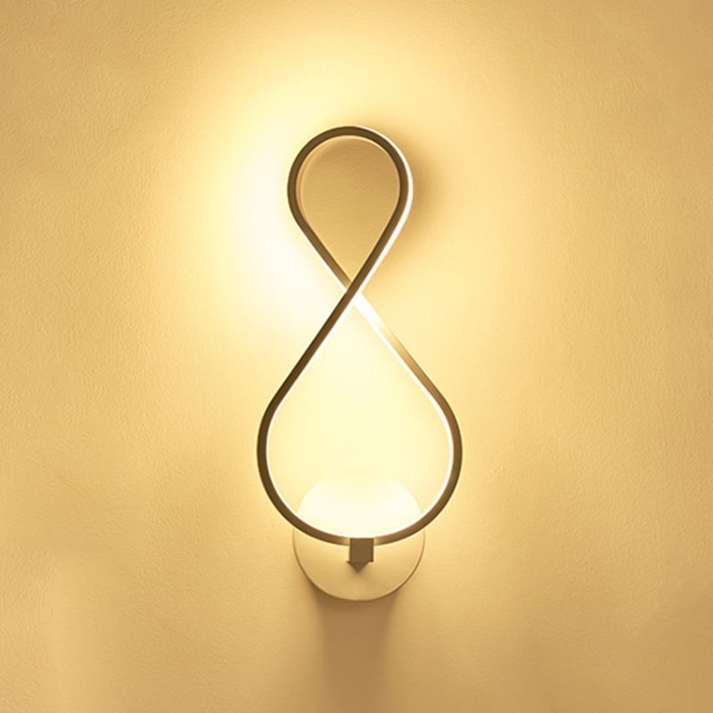Modern Creative LED Wall Lamp Aluminium Linear Wall Sconce with Acrylic Shade