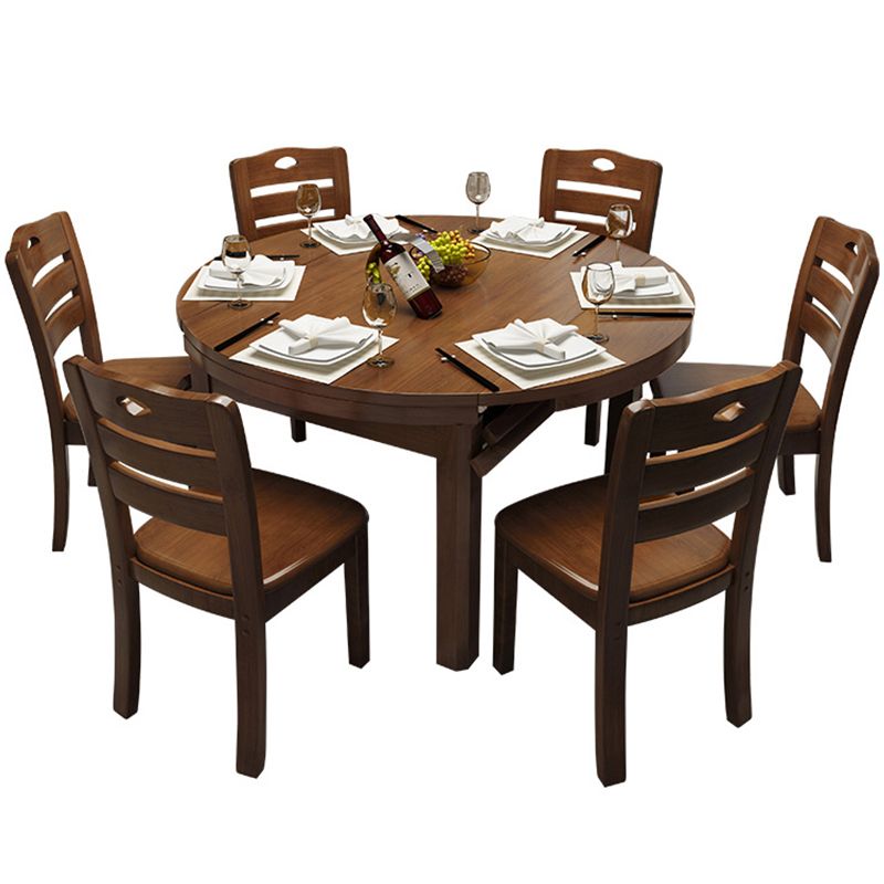Drop-Leaf Dining Table Contemporary 4 Legs Dining Room Table