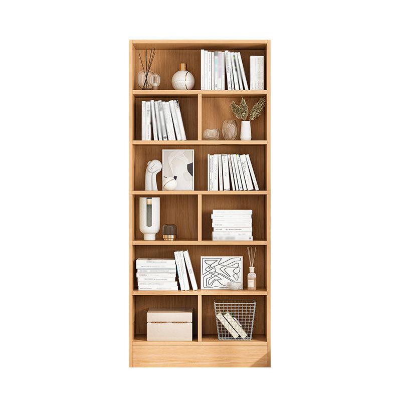 Scandinavian Manufactured Wood Standard Bookshelf Vertical Bookshelf for Living Room