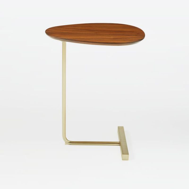 Nordic C End Table Wood Minimalist Side End Table for Living Room