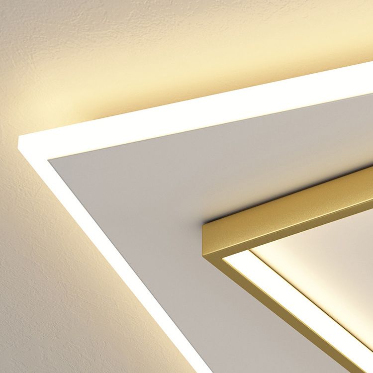 Lampe encastrée en fer forgé de plafond suspendu de salon de plume simple moderne LED