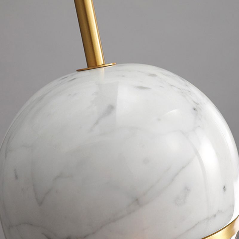 Modern Style Hanging Ceiling Light Global Suspension Pendant Light with Stone Shade