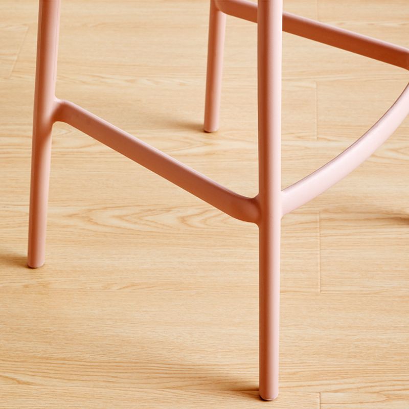 Taburete de mostrador de asiento cuadrado de estilo escandinavo PP PP para barra de cocina para bar