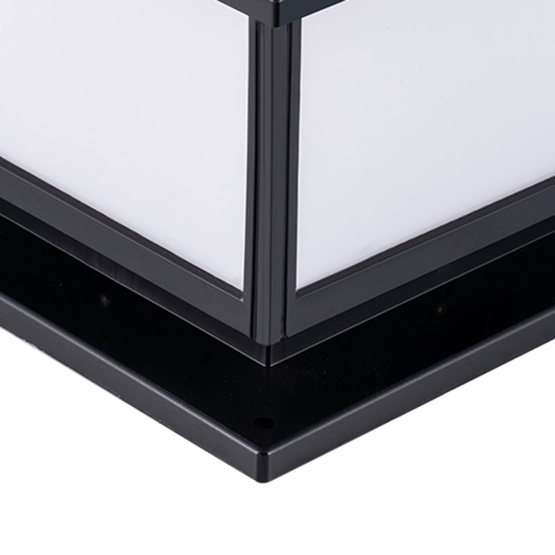 Simple Style LED Solar Lighting Fixture with Acrylic Shade for Garden