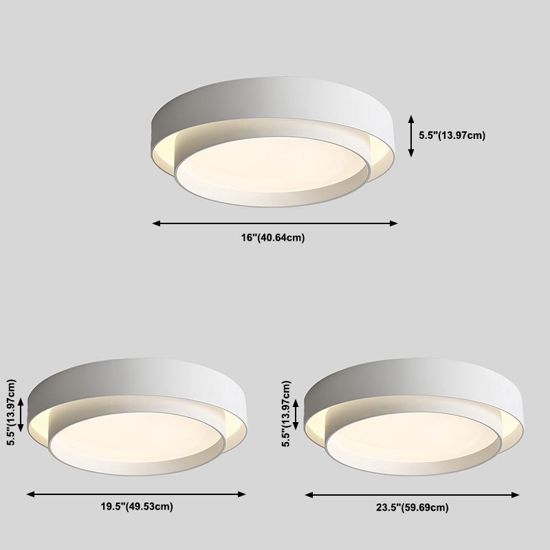 Plafonnier LED de forme ronde, moderne et Simple, luminaire de plafond, idéal pour une chambre à coucher