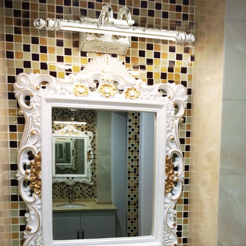 Bar Shaped Vanity Mirror Lamp Traditional Resin Bathroom LED Wall Light