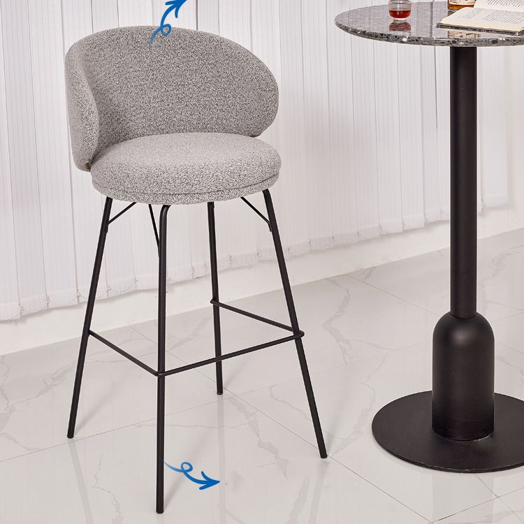 Modern Style Metal Bar-stool Bucket Counter Bar Stool for Home