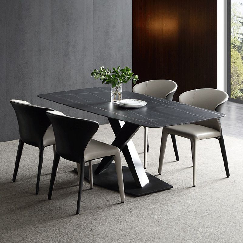 Modern Style Wingback Leather Home Dining Side Chair for Dining Room
