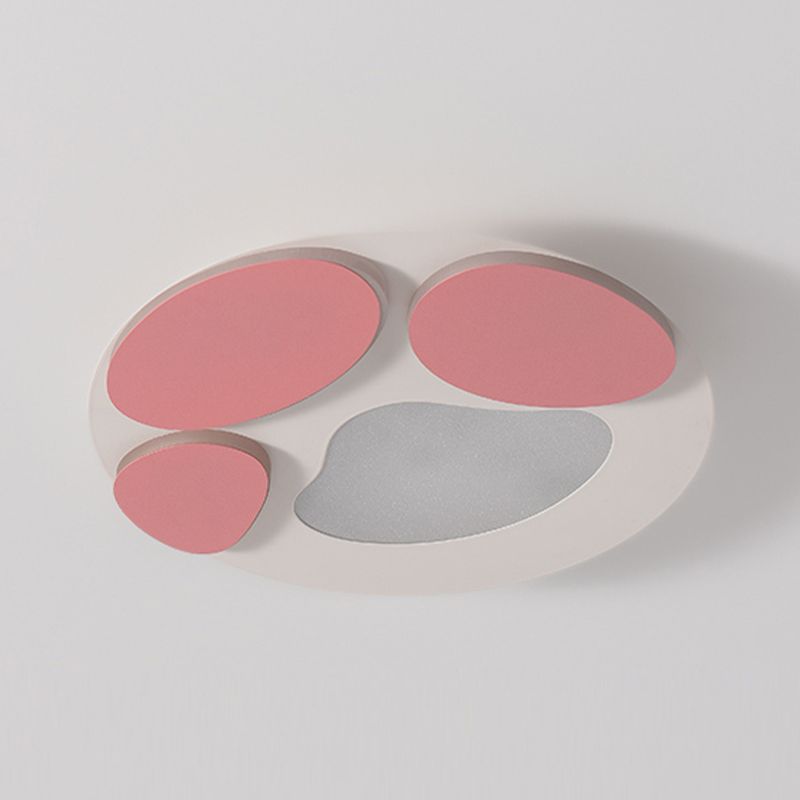 Metal Modern Flush Mount Circular Shape Ceiling Light with Acrylic Shade for Bedroom