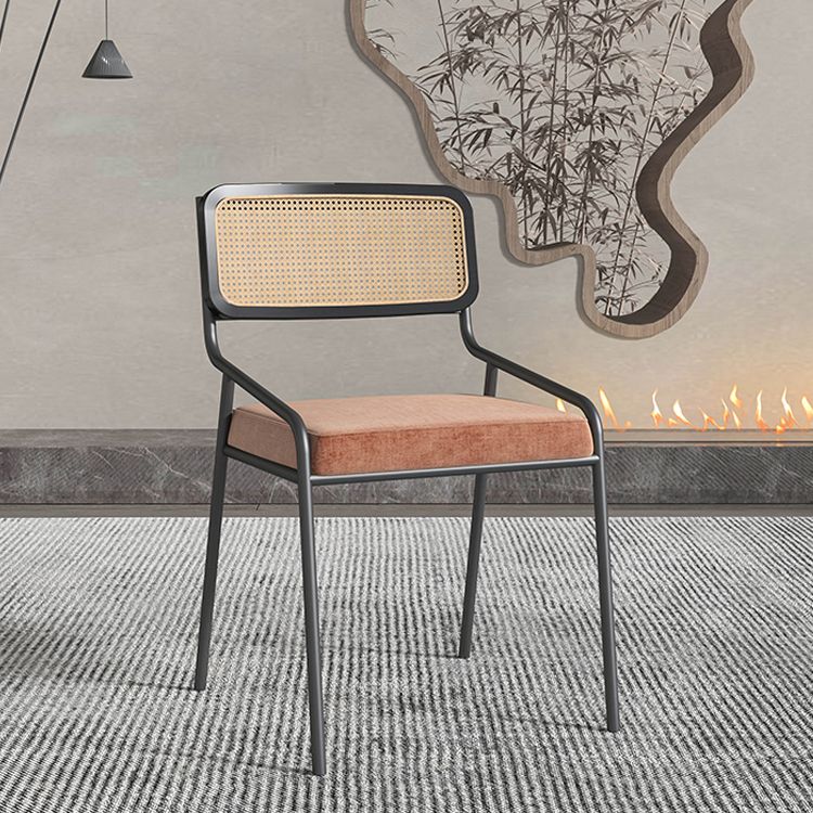 Industrial Open Back Dining Chair Fabric Dining Chairs for Home