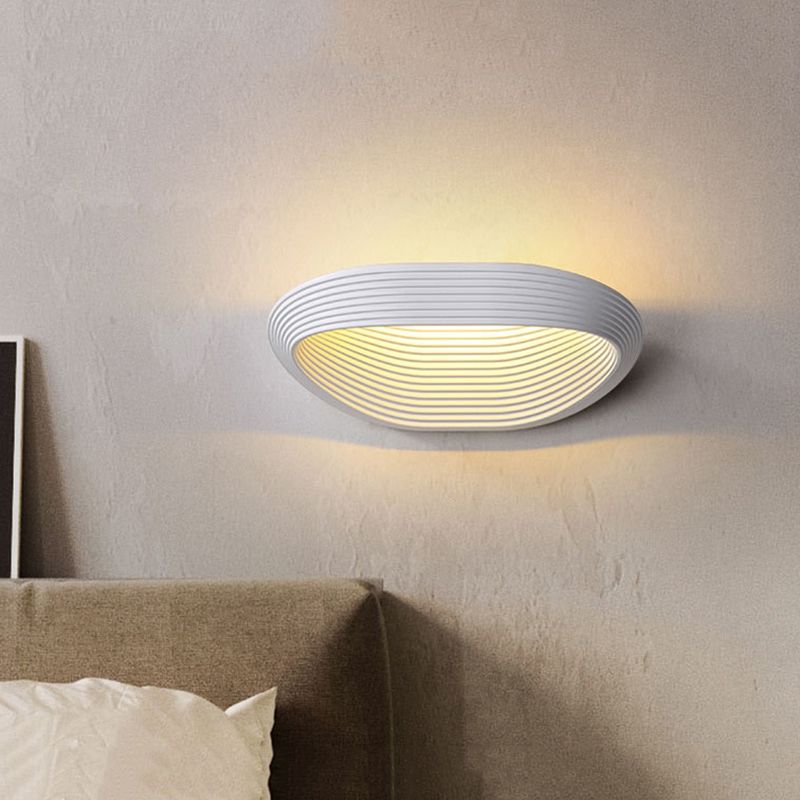 Luz de pared geométrica Splicina Minimalista 1 CABEZA CABEZA BLANCA/NEGRO LEIMINACIÓN DE MUBIERA LED DEL LED EN LA LUZ CALIENTE/BLANCA