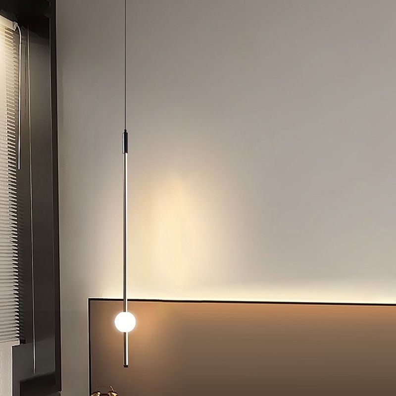 Tube Suspended Light Ceiling Modern Style Warm Light Hanging Light for Bedroom