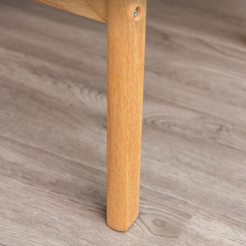 Modern Armless Backrest Counter Stool Wood Living Room Bar Stool with Cushion