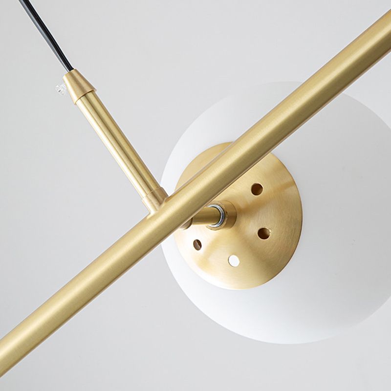 Modern Style Ball Shape Island Pendants Glass Pendant Lights for Living Room