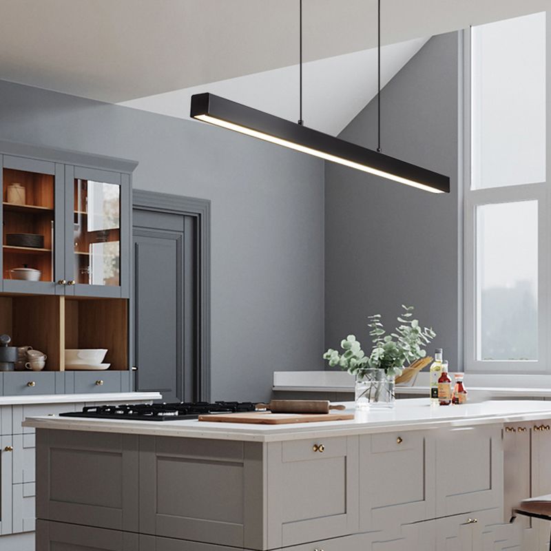 Moderne LED -Island -leichte Acryl -Schattenhänge -Beleuchtungskörper für Esszimmer