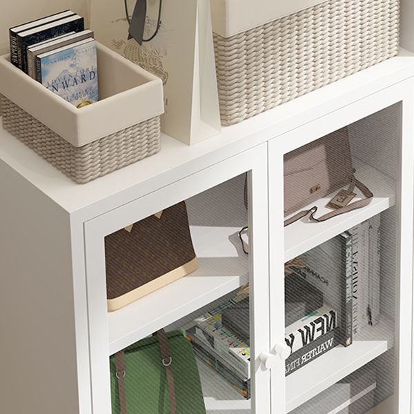 13.78"W Bookshelf Scandinavian Style Bookcase with Door for Home and Office