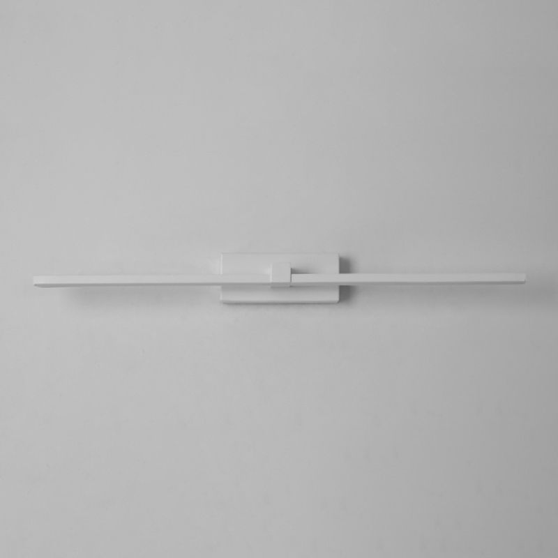 Metal Sombra lineal Mirro Luces de pared Modern 1 Cabeza de montaje en la pared en blanco