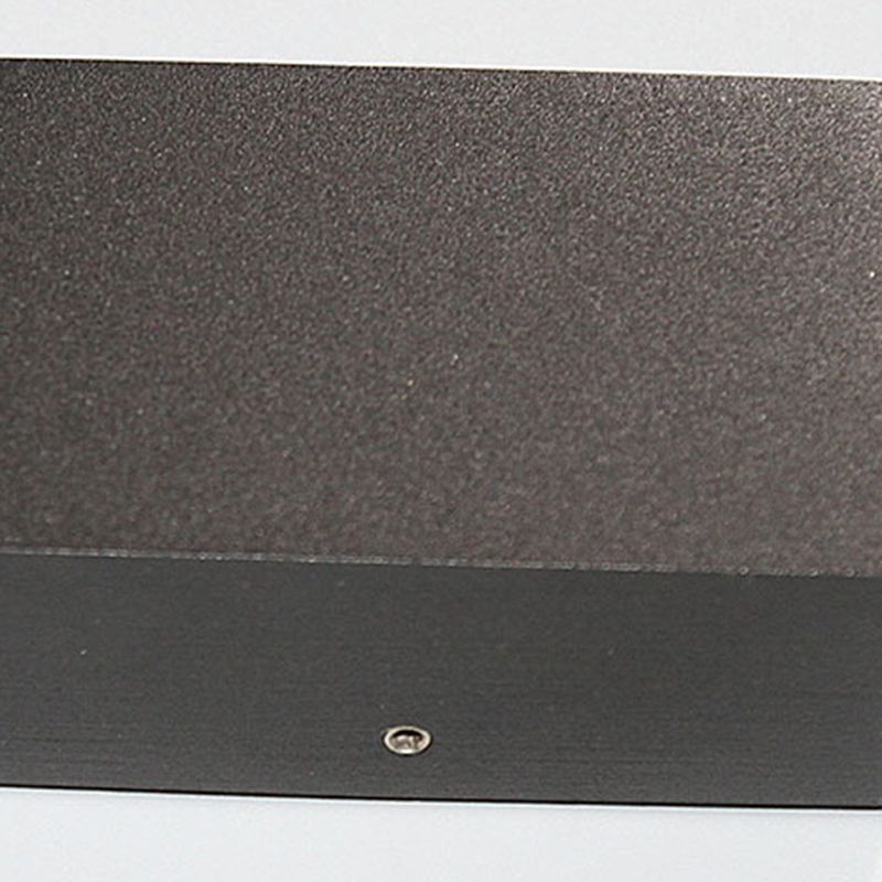 Lámpara de pared LED geométrica negra en el estilo de pared de aluminio de estilo conciso moderno con sombra de vidrio