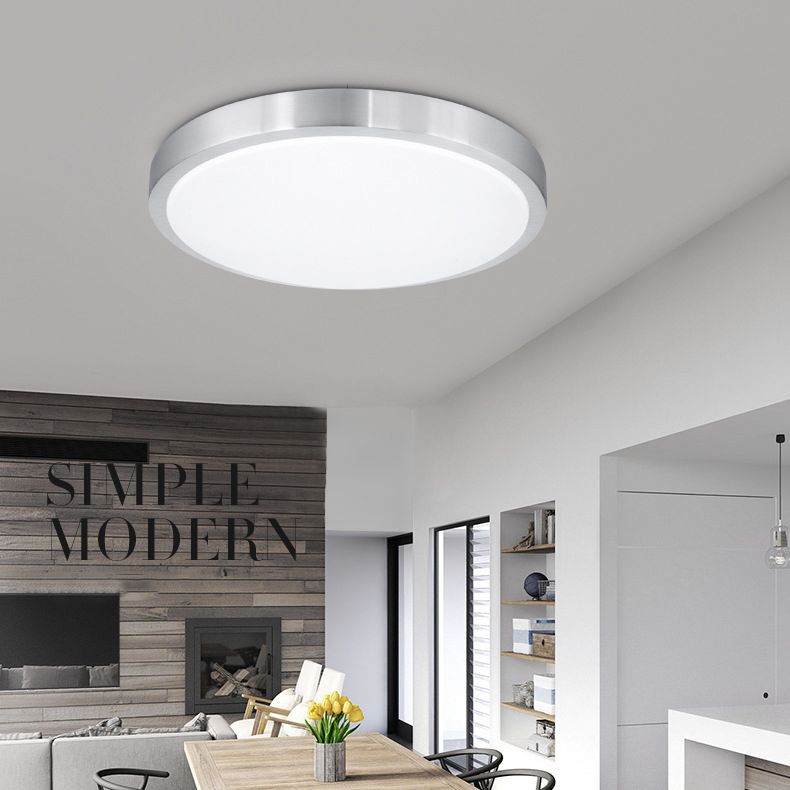 Round 1-Light Flush Mount Ceiling Lights Acrylic Modern Style Flush Ceiling Light Fixtures