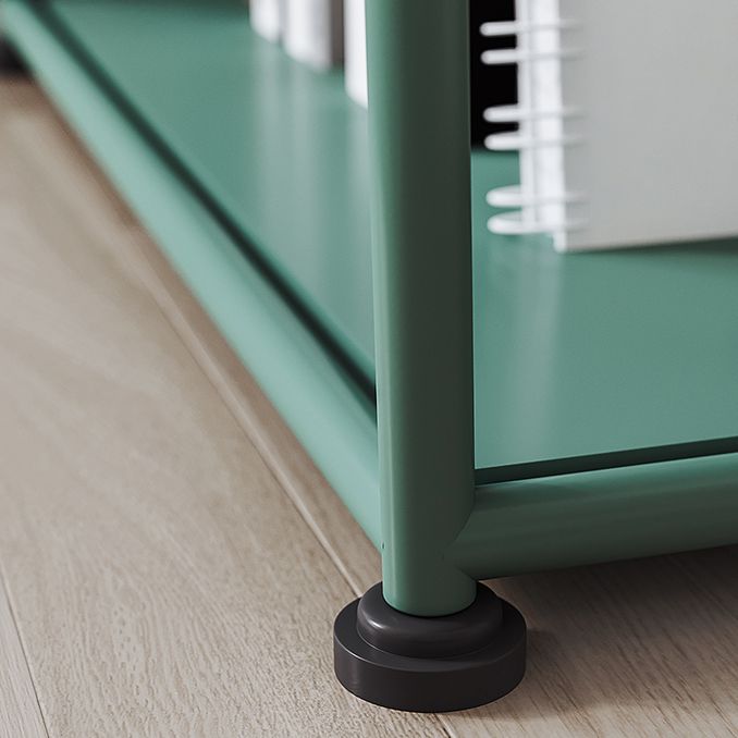 Scandinavian Antique Finish Shelf Bookcase Metal Etagere Bookshelf with Shelves