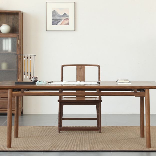 Modern Kitchen Dining Chair Solid Wood Open Back Dining Chair