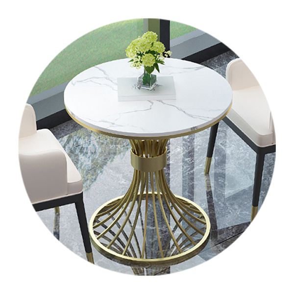 Glam Sintered Stone Dining Table Set 1/2/3/4/5 Pieces Dining Set for Home Use