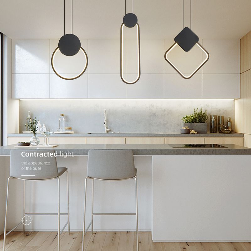 LED PROSIBLE ARRIMME ALIMENTATION DU SOILLE CHAMBRE PENDANT MODERNE SIMPLE