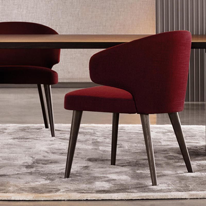 Contemporary Steel Dining Arm Chair Wingback Side Furniture Single in Matte Finish