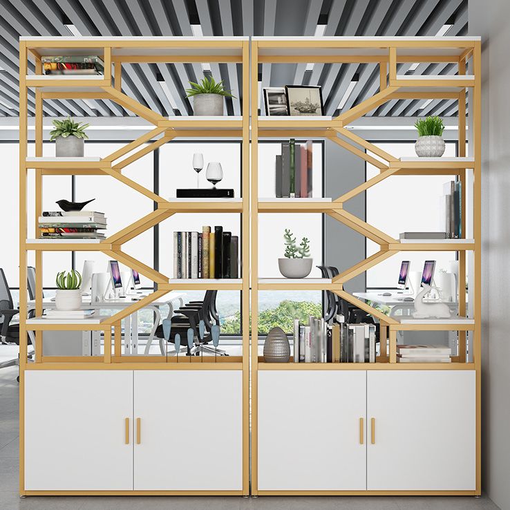 Glam Vertical Open Book Shelf Etagere Shelf Bookcase with 8 Shelves