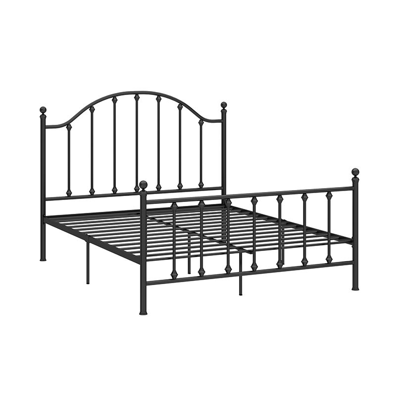 47.24" Modern Style Metal Bed Frame with Headboard and Footboard