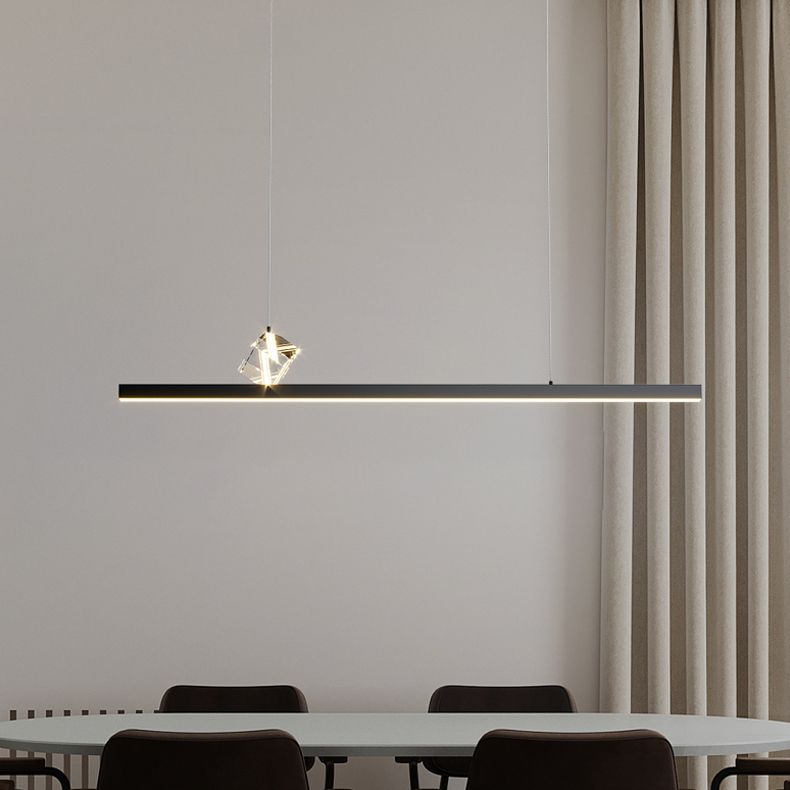 Lineaire hanglampverlichting Moderne metaal 2 Light Island Hanglampen