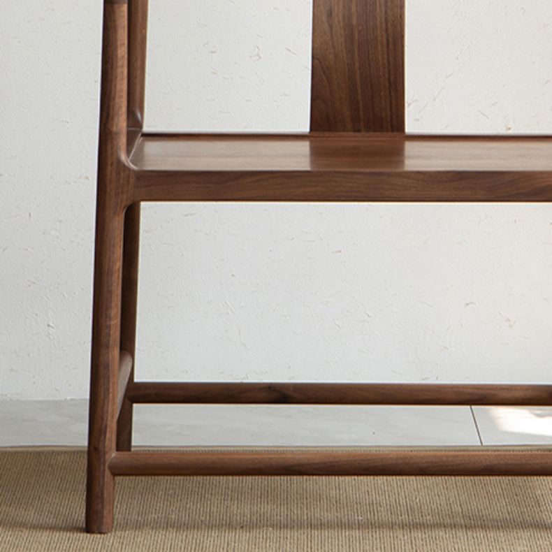 Traditional Style Dining Chair Solid Wood Arm High Back Chair for Home
