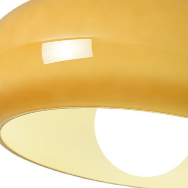 Contemporary Glass Shaded Ceiling Light Golden Flush Mount Lighting for Foyer