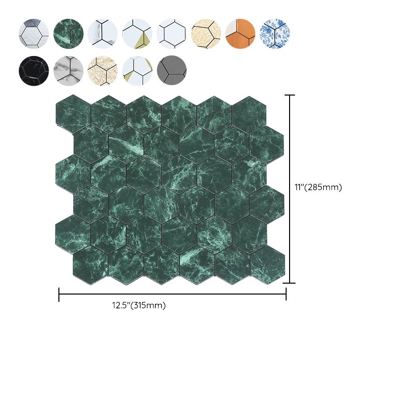 Kitchen Mosaic Tile Wallpaper Waterproof Peel and Stick Backsplash Tile