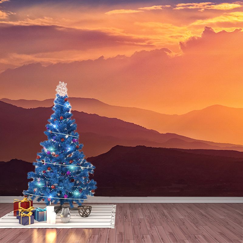 Photography Stain Resistant Wall Mural Wallpaper Mountain Sitting Room Wall Mural