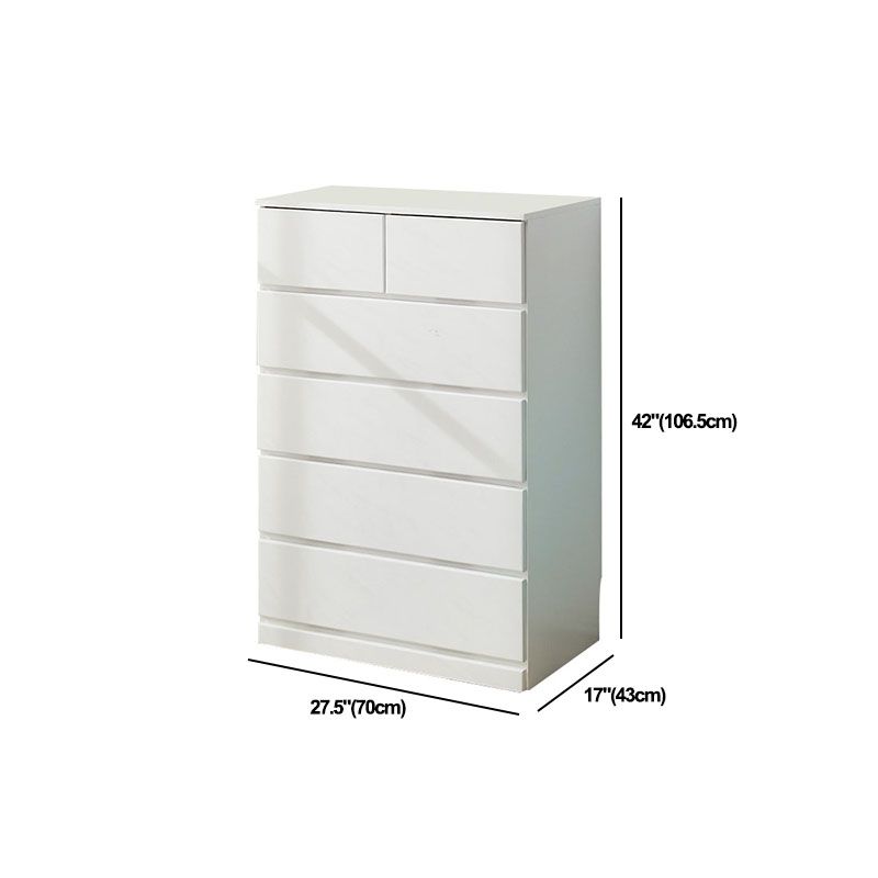 Multi Drawers Wooden Storage Chest Modern Style Storage Chest Dresser for Bedroom