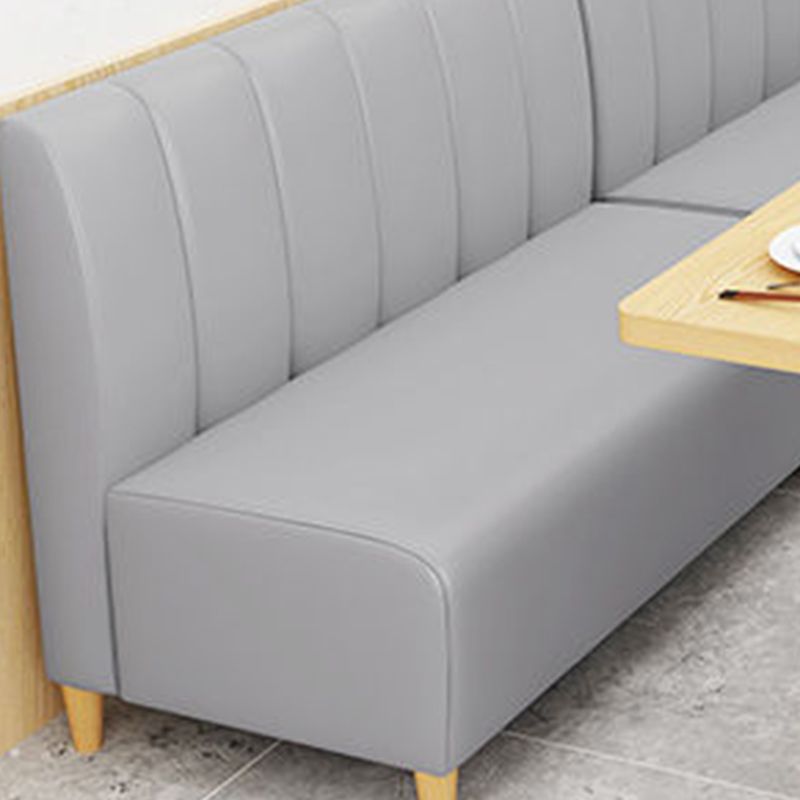 Genuine Leather Sofa Contemporary Sofa with Solid Wooden Feet