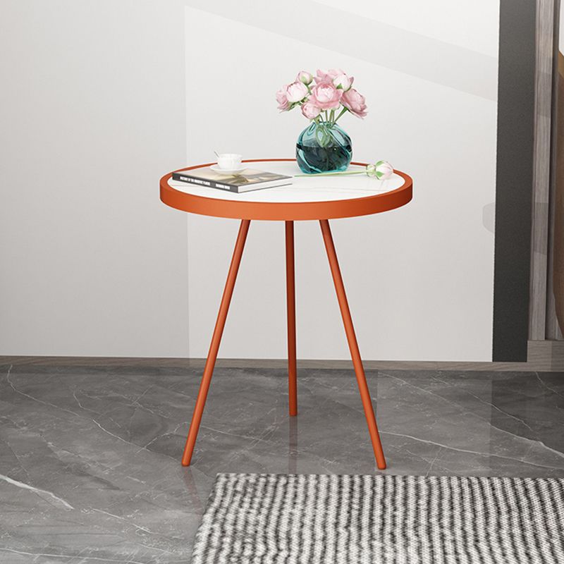 Round End Table Modern Minimalist Side End Table for Living Room