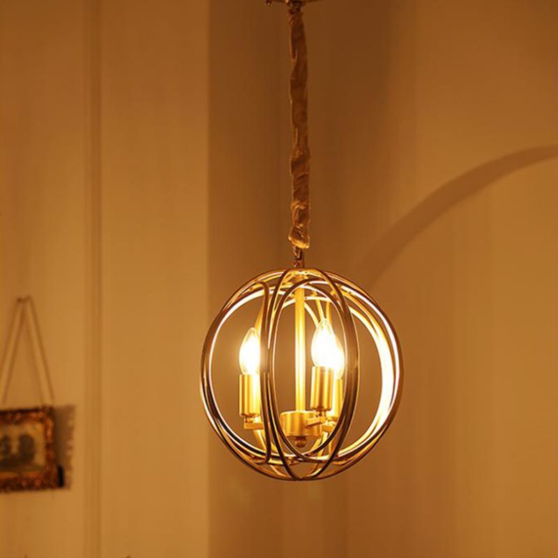 Lampe à lustre suspendue traditionnelle Global Iron Suspension Prendante Pendante
