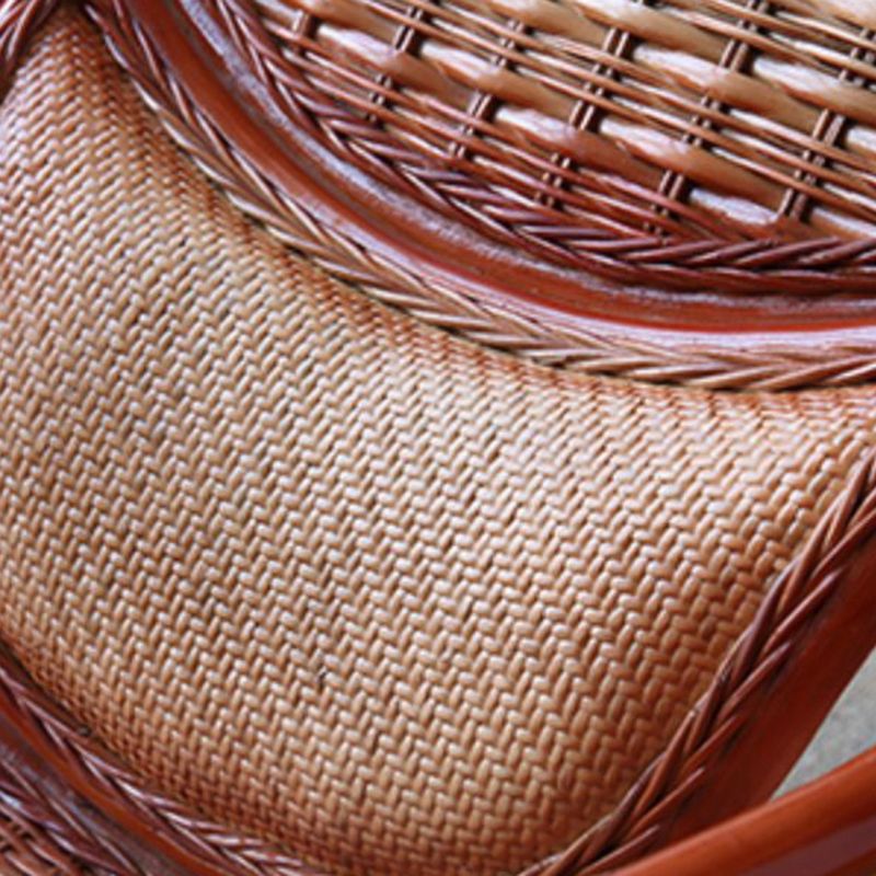 Traditional Spindle Rocking Accent Chair Tobacco Finish Rocker Chair Reclining