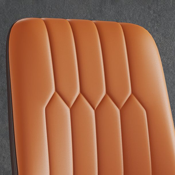 Silla de comedor de metal de estilo escandinavo, silla con respaldo sólido sin brazos